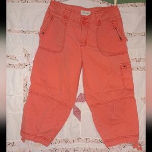 Women's coral St John's Bay capri cargo pants 10 30/18